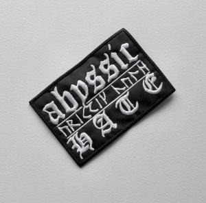ABYSSIC HATE - Logo [white] -- Embroidered Patch