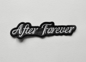 AFTER FOREVER - Logo Shaped [white] -- Embroidered Patch