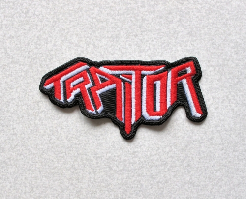 TRAITOR - Logo Shaped --- Embroidered Patch.JPG