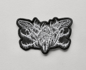 SIGNS OF THE SWARM - Logo Shaped [white] -- Embroidered Patch  