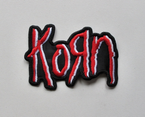 KORN - Logo Shaped --- Embroidered Patch.JPG