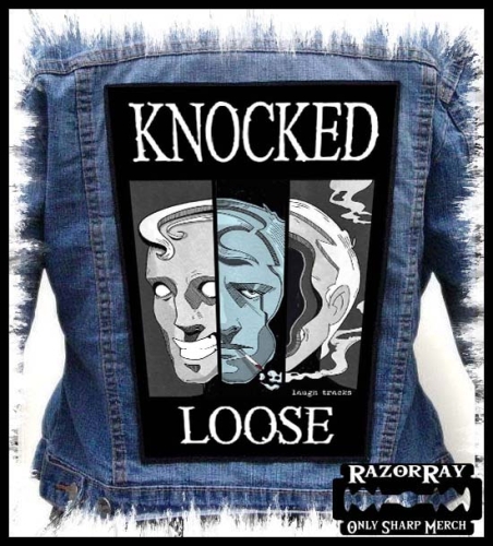 KNOCKED LOOSE - Laugh Tracks -- backpatch back patch.jpg