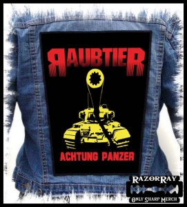 RAUBTIER - Achtung Panzer -- Backpatch