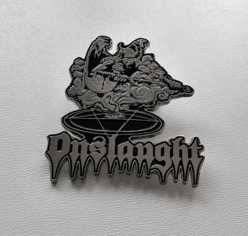 ONSLAUGHT - Power From Hell -- metal pin.JPG