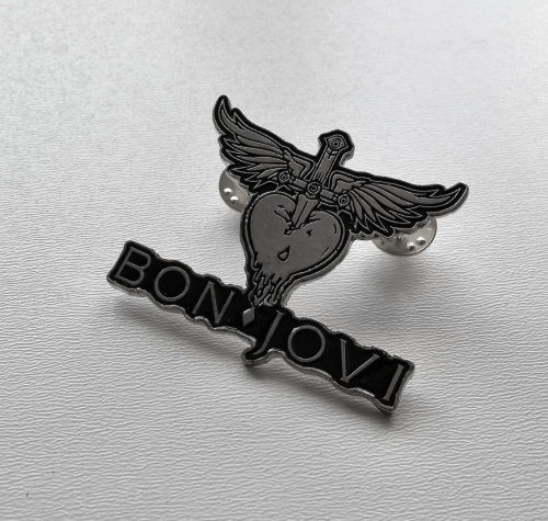 BON JOVI - Heart -- metal pin.JPG