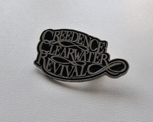 CREEDENCE CLEARWATER REVIVAL - Logo -- metal pin.JPG