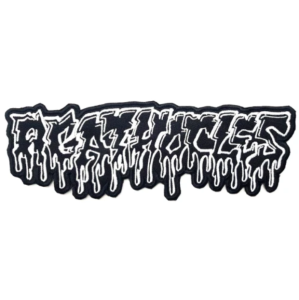 AGATHOCLES - Logo [white] backpatch Embroidered