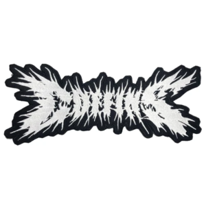 COFFINS - Logo [white] -- backpatch Embroidered