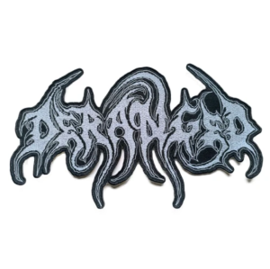 DERANGED - Logo [grey] -- backpatch Embroidered
