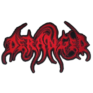 DERANGED - Logo [red] -- backpatch Embroidered