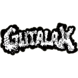 GUTALAX - Logo [white] -- backpatch Embroidered