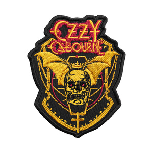 OZZY OSBOURNE - SKULL [iron on] -- Embroidered patch