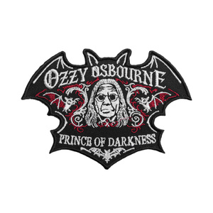 OZZY OSBOURNE - BAT FACE [iron on] -- Embroidered patch