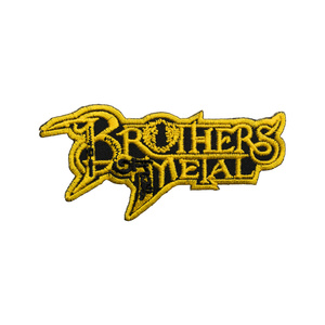 BROTHERS OF METAL - Logo [yellow] [iron on] -- Embroidered Patch.jpg