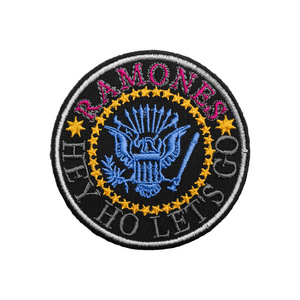 RAMONES - HEY HO LET'S GO [iron on] -- Embroidered Patch.jpg