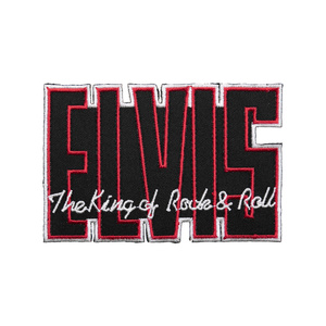 ELVIS PRESLEY - THE KING OF ROCK &amp; ROLL [iron on] -- Embrodiered Patch.jpg