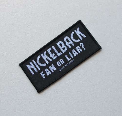 NICKLEBACK - FAN OR LIAR -- Woven Patch.jpg