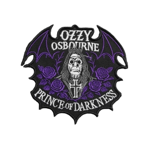 OZZY OSBOURNE - PRINCE OD DARKNESS [iron on] -- Embroidered patch