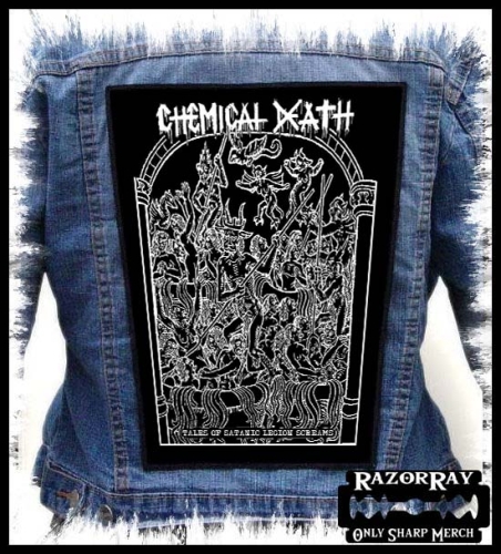 CHEMICAL DEATH - Tales of Satanic Legion Screams -- backpatch back patch.jpg