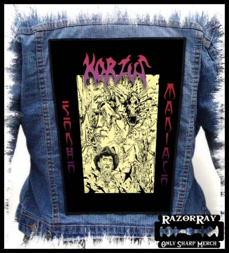 KORZUS - Sonho Maníaco -- backpatch back patch.jpg
