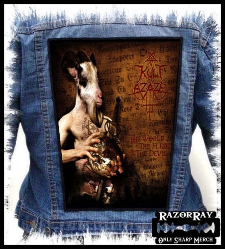 KULT OV AZAZEL - The World, the Flesh &amp; the Devil -- backpatch back patch.jpg