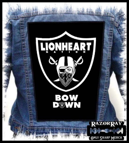 LIONHEART - Bow Down -- backpatch back patch.jpg