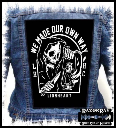 LIONHEART - We Made Our Own Way -- backpatch back patch.jpg