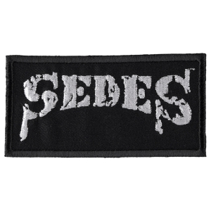 SEDES - DIRTY LOGO [white] --- Embroidered Patch