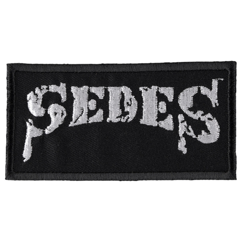 SEDES - DIRTY LOGO [white] -- Embroidered Patch.jpg