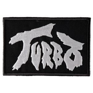 TURBO - LOGO [white] --- Embroidered Patch