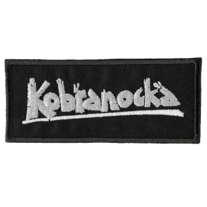 KOBRANOCKA - LOGO [white] --- Embroidered Patch