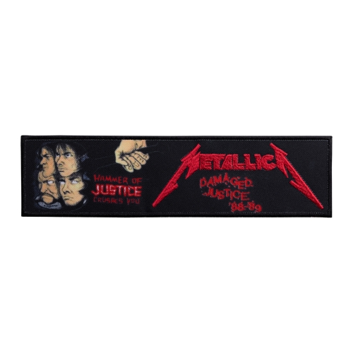 METALLICA - DAMAGE JUSTICE '88-'89 [strip] [iron on] -- Embroidered Patch.jpg