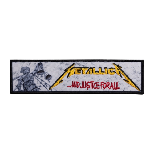 METALLICA - AND JUSTICE FOR ALL [strip] [iron on] -- Embroidered Patch.jpg
