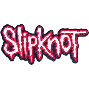 SLIPKNOT - CUT OUT LOGO [red] [iron on] --  Embroidered Patch