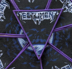 TESTAMENT - The New Order [purple] -- Woven Patch