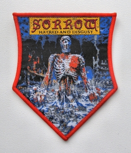 SORROW - Hatred and Disgust [red border] -- Woven Patch
