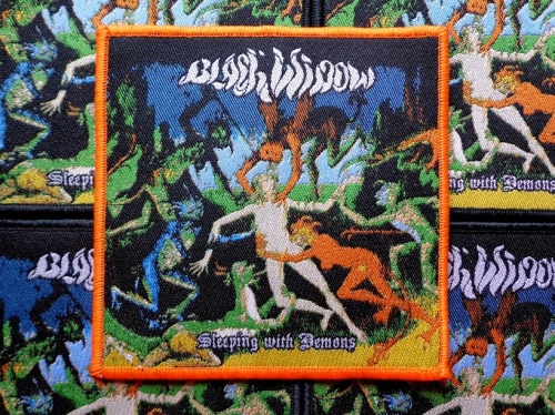 BLACK WIDOW - SLEEPING WITH DEMONS [orange border] --- patch.JPG