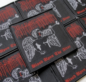 BLASPHEMY - Blood upon the Altar [black] -- Woven Patch 