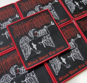 BLASPHEMY - Blood upon the Altar [red] -- Woven Patch