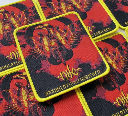 NILE - Annihilation of the Wicked [yellow] -- woven patch.JPG