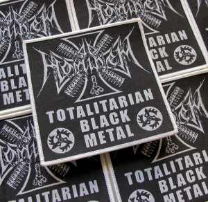 AD HOMINEM - Totalitarian Black Metal [white] -- Woven Patch
