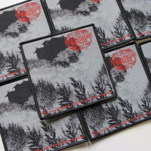 CARPATHIAN FOREST - Through chasm, caves and titan woods [black] -- Woven Patch.JPG