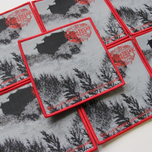 CARPATHIAN FOREST - Through chasm, caves and titan woods [red] -- Woven Patch.JPG