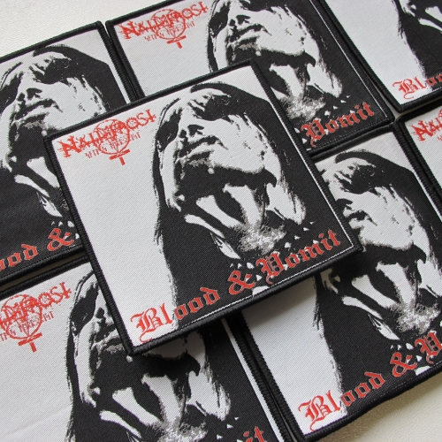 NATTEFROST - Blood &amp; Vomit [black] -- Woven Patch.JPG