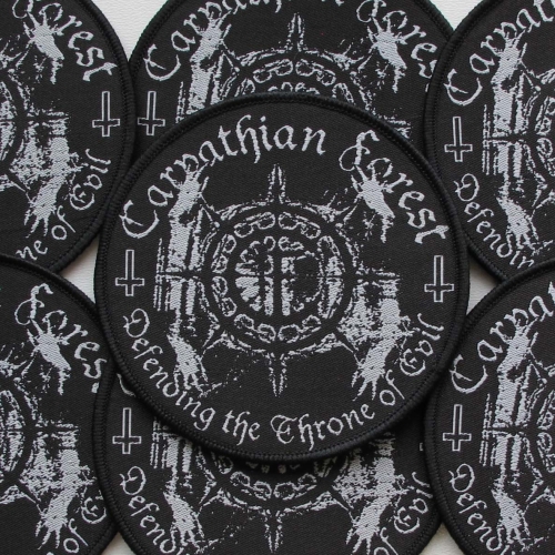 CARPATHIAN FOREST - Defending the throne of evil [black] -- Woven patch.jpg
