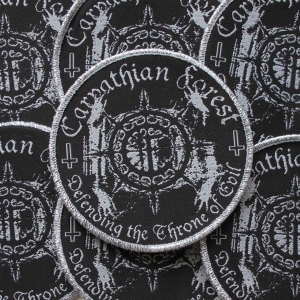 CARPATHIAN FOREST - Defending the throne of evil [silver] -- Woven Patch