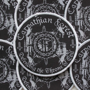 Naszywka CARPATHIAN FOREST - Defending the throne of evil [white]