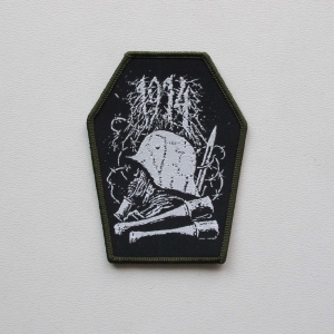 1914 - Coffin [shaped] [military green] -- Woven Patch