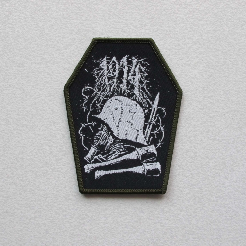 1914 - Coffin [shaped] [military green] -- Woven Patch A.jpg