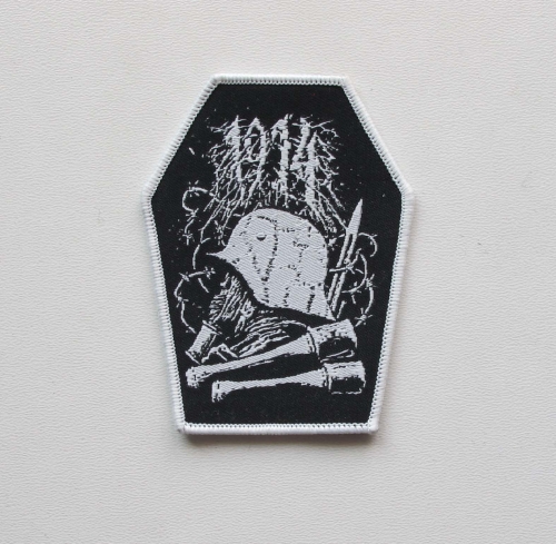 1914 - Coffin [shaped] [white] -- Woven Patch A.jpg